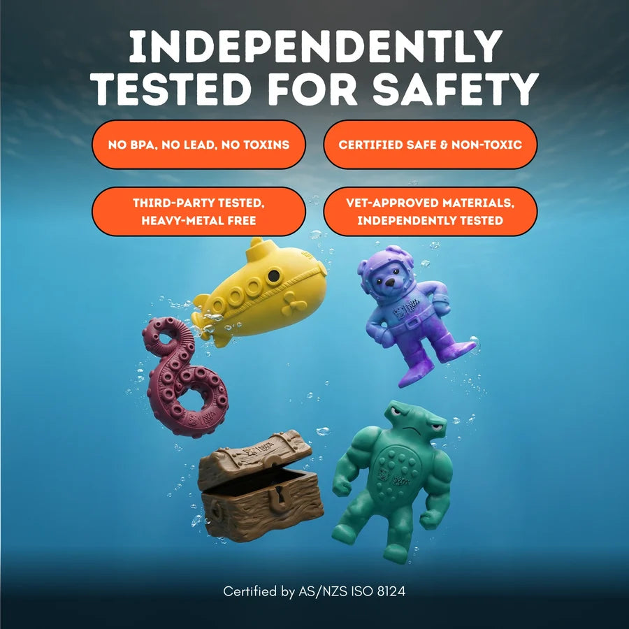 Happy Staffy Co. Chewzilla® Deep Sea Mission Dog Chew Toys