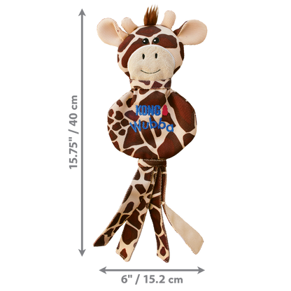 KONG WUBBA NOSTUFF Giraffe Dog Toy