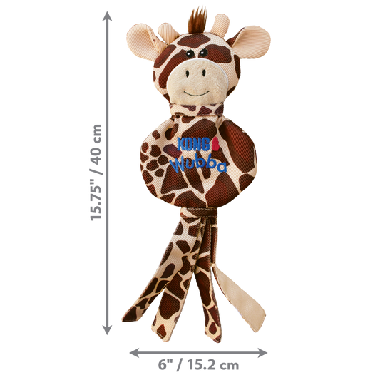 KONG WUBBA NOSTUFF Giraffe Dog Toy