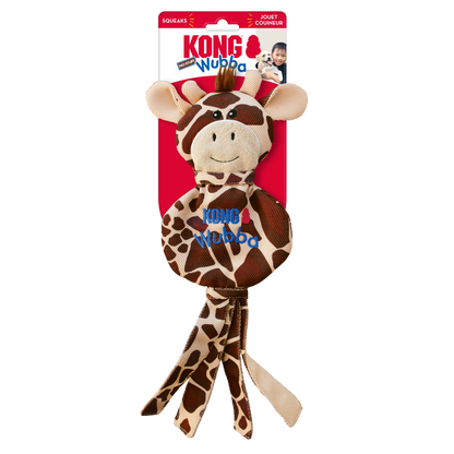 KONG WUBBA NOSTUFF Giraffe Dog Toy