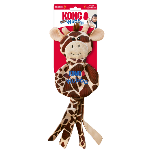 KONG WUBBA NOSTUFF Giraffe Dog Toy