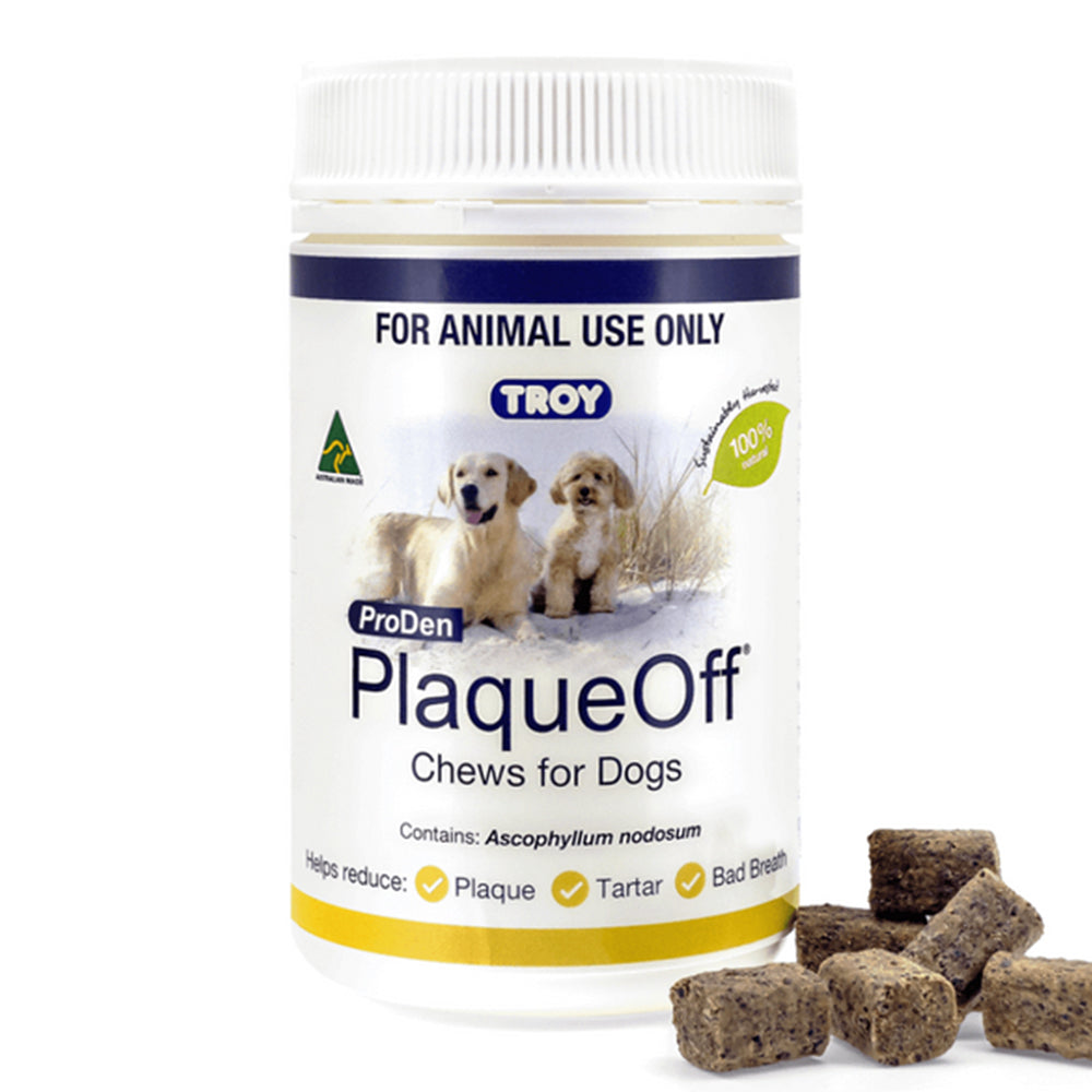 TROY PLAQUEOFF DOG 100 CHEWS