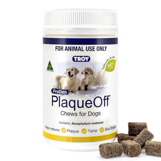 TROY PLAQUEOFF DOG 100 CHEWS