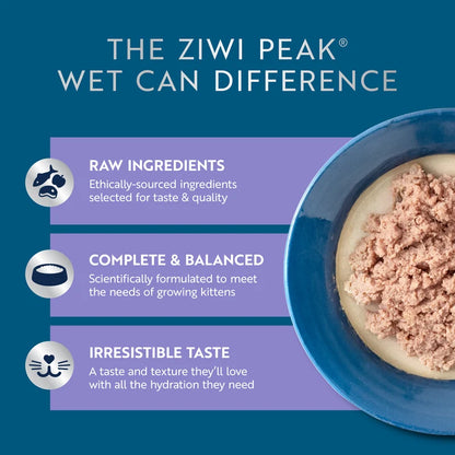 (NEW!!!) Ziwi Peak Beef with Mackerel Recipe Kitten Wet Food 85g