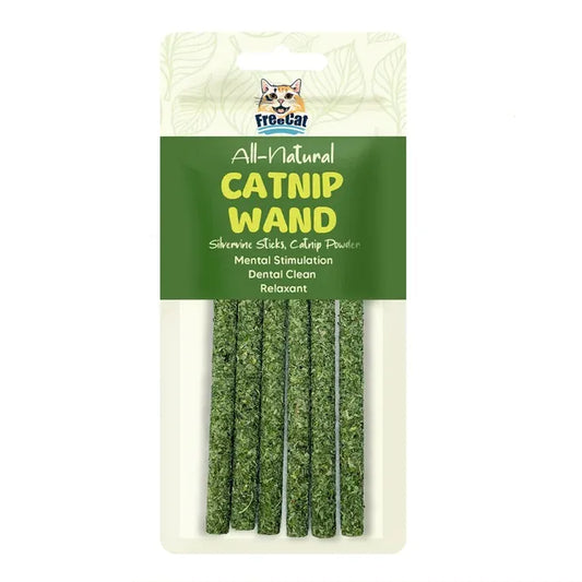 FREECAT ALL NATURE CATNIP WAND 6PCS