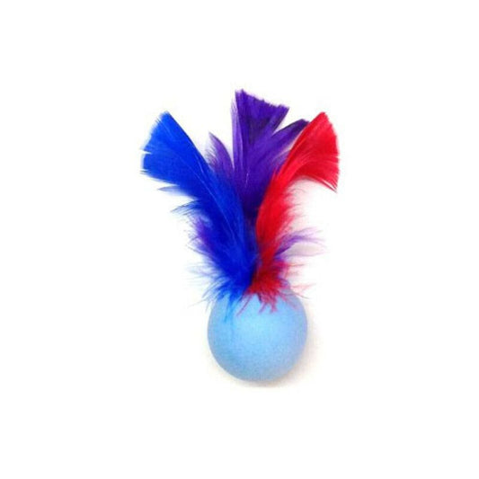 GO CAT FEATHER PONG CARRY AND TOSS CAT TOY (Assorted)