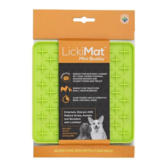 LICKIMAT DOG MINI BUDDY GREEN