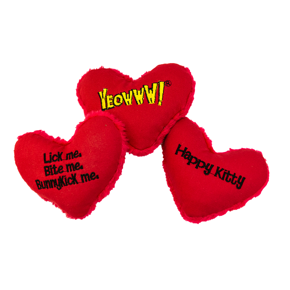 YEOWWW - HEARRRT ATTACK - Catnip Cat Toy