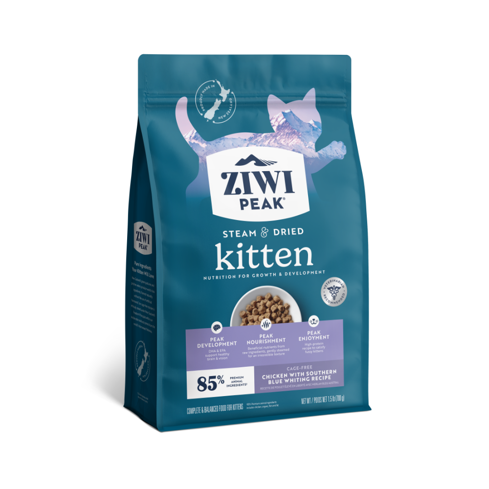 ZIWI Steam & Dried Chicken & Southern Blue Whiting Kitten Dry Food