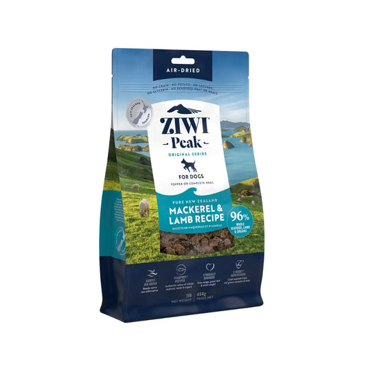 Ziwi Peak Air Dried Dog Food 454g Mackerel & Lamb