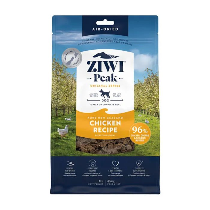 Ziwi Peak Air Dried Dog Food Chicken Receipe