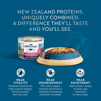 (NEW!!!) Ziwi Peak Salmon & South Pacific Fish Cat Wet Food 85g