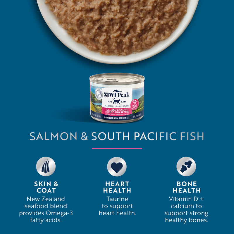 (NEW!!!) Ziwi Peak Salmon & South Pacific Fish Cat Wet Food 85g