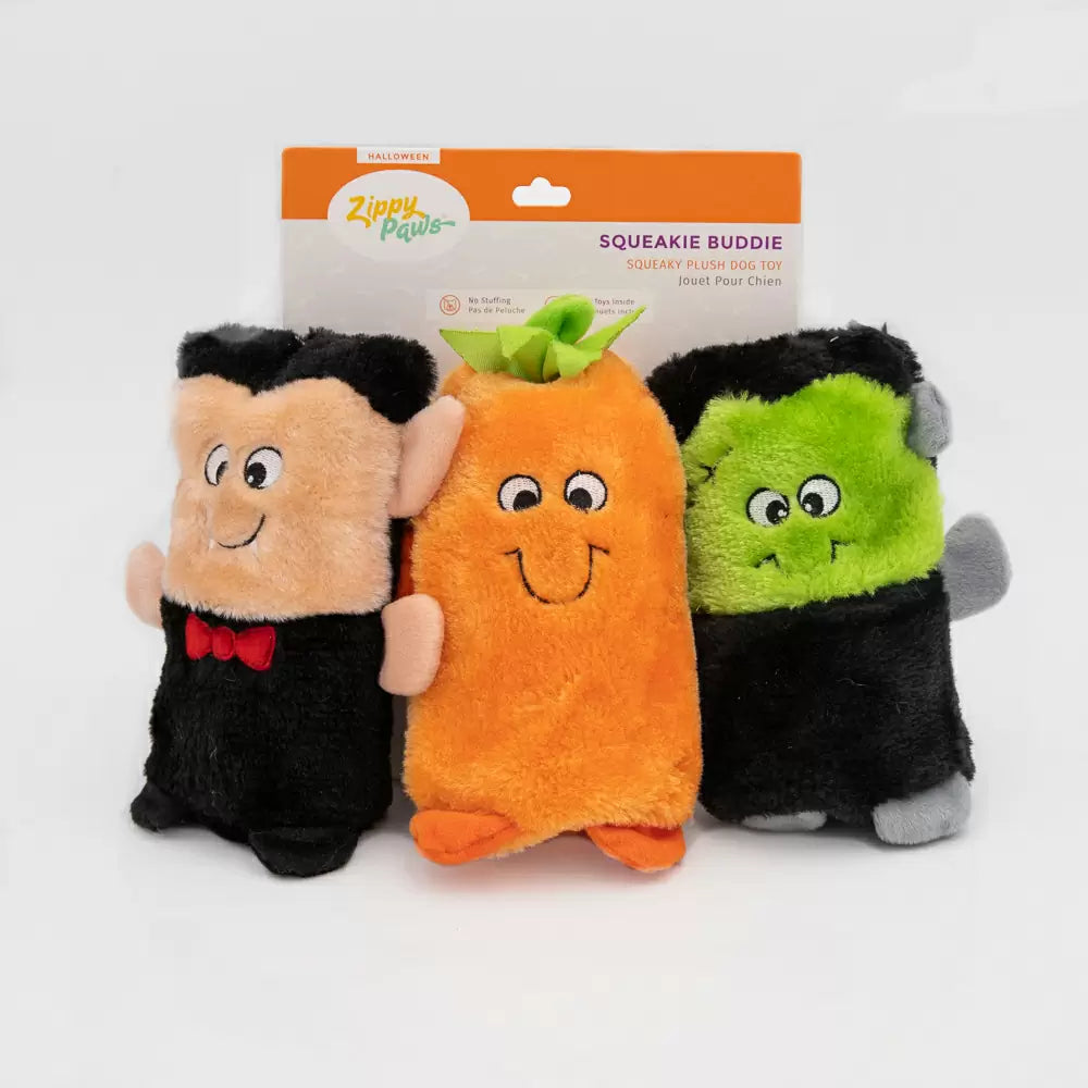 ZIPPYPAWS HALLOWEEN Dog Toy COLOSSAL BUDDIE - 3-PACK