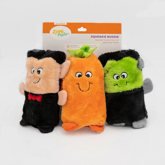 ZIPPYPAWS HALLOWEEN Dog Toy COLOSSAL BUDDIE - 3-PACK