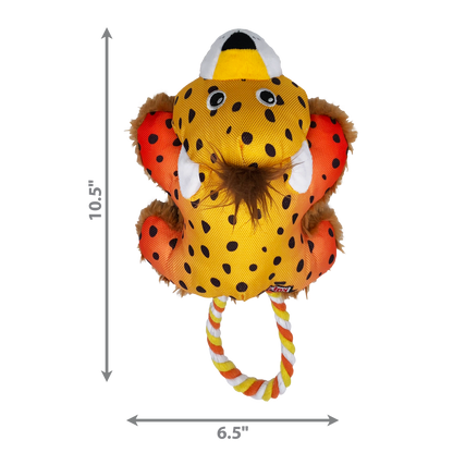 KONG COZIE TUGGZ CHEETAH Dog Toy  MED/LGE