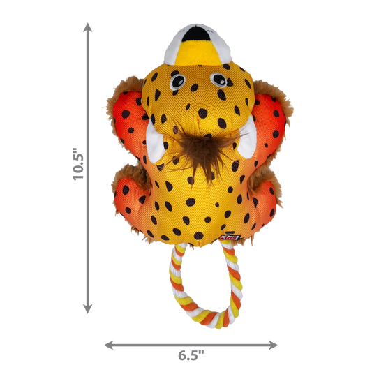 KONG COZIE TUGGZ CHEETAH Dog Toy  MED/LGE