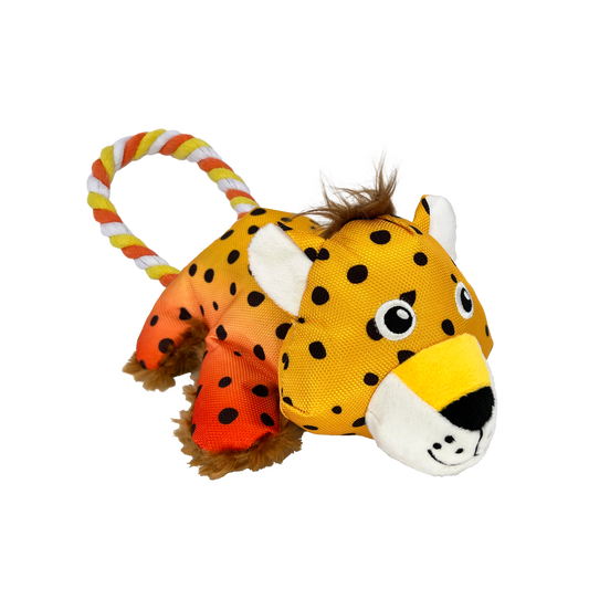 KONG COZIE TUGGZ CHEETAH Dog Toy SML/MED