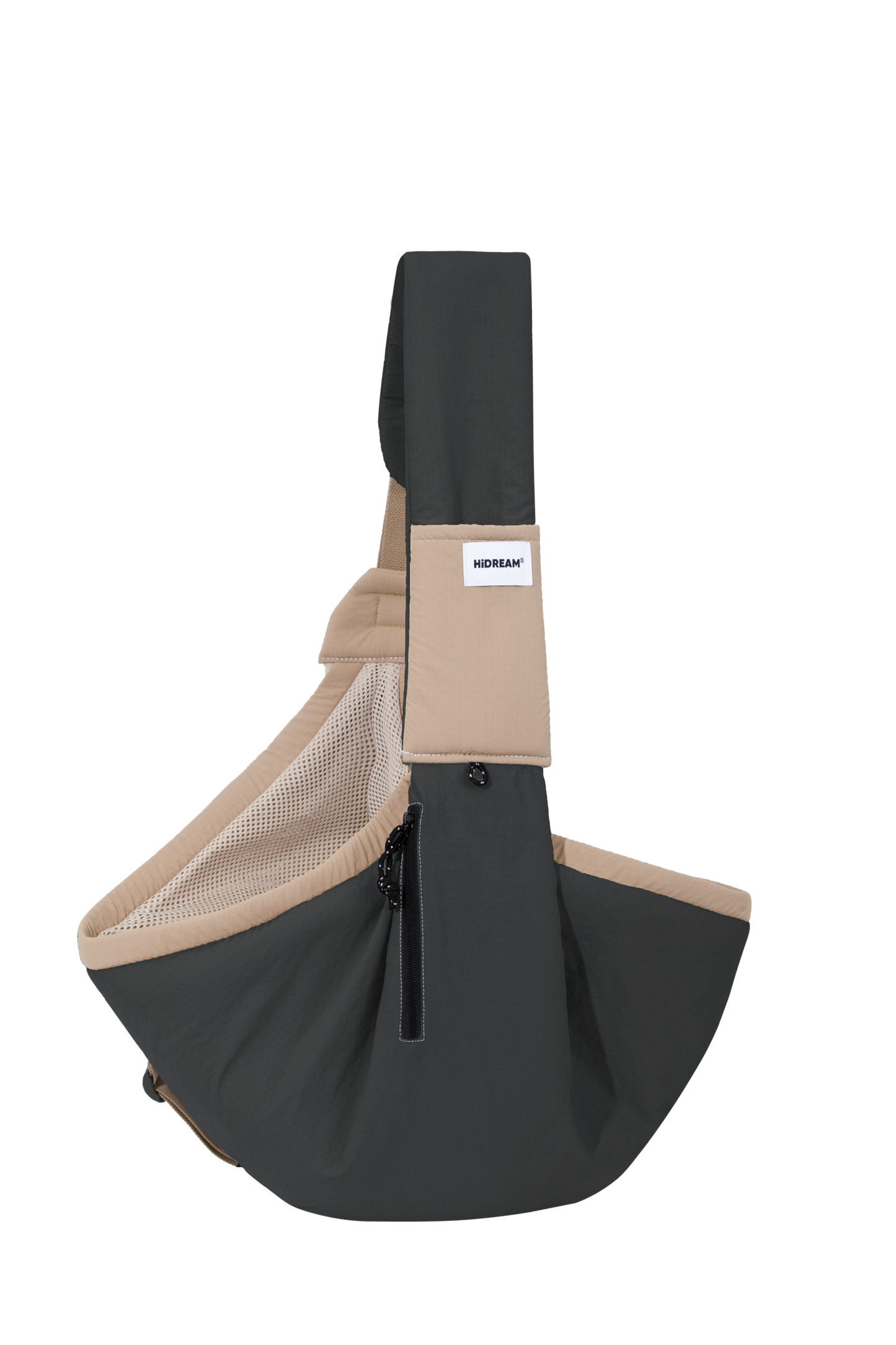 Pet Sling Carrier Crossbody Tote Bag - Dark Grey