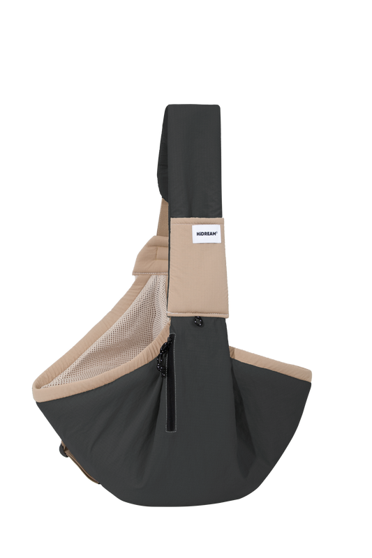 Pet Sling Carrier Crossbody Tote Bag - Dark Grey