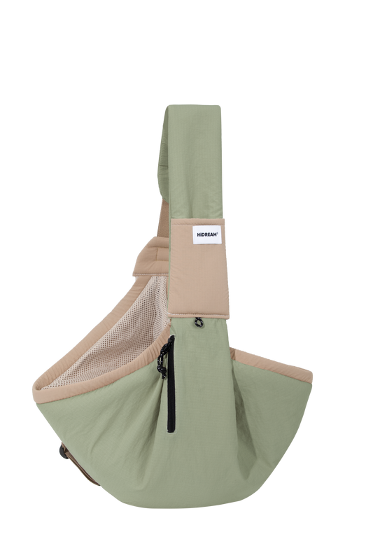 Pet Sling Carrier Crossbody Tote Bag -  Olive
