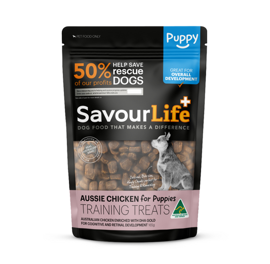 SAVOURLIFE PUPPY AUSTRALIAN CHICKEN TRAINING TREATS 165G