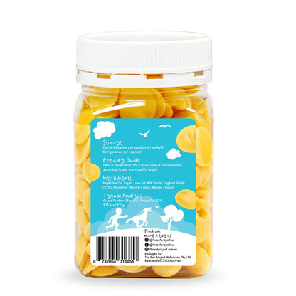 THE PET PROJECT YOGHURT DROPS - BANANA 250G