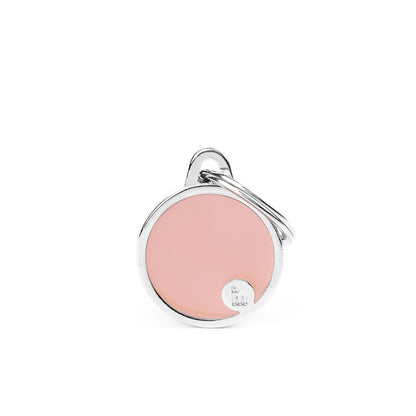My Family Basic Handmade Circle Pastel ID Tag