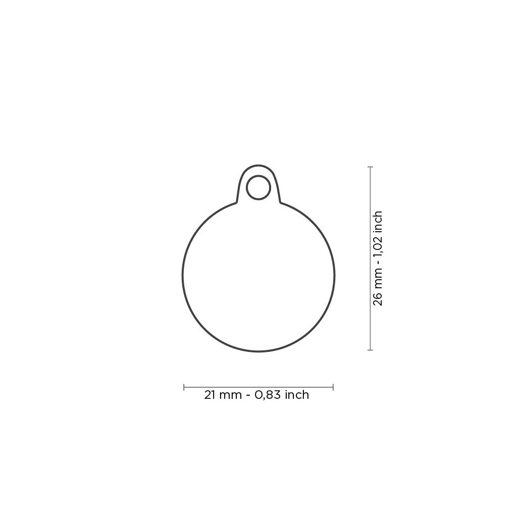 My Family Basic Handmade Circle Pastel ID Tag