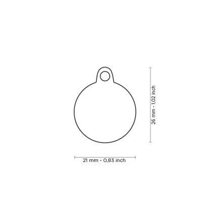 My Family Basic Handmade Circle Pastel ID Tag