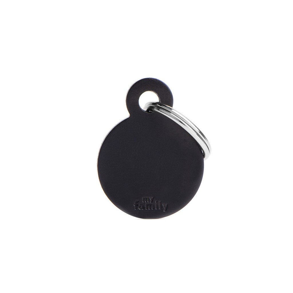 My Family Basic Small Aluminum Circle ID Tag