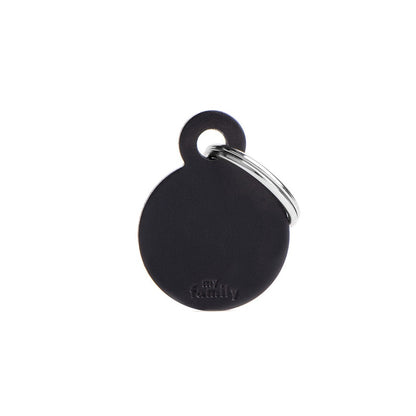 My Family Basic Small Aluminum Circle ID Tag