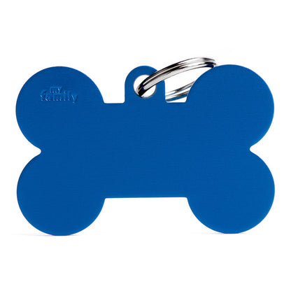 My Family Basic XL Aluminum Bone ID Tag
