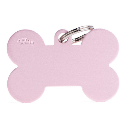 My Family Basic XL Aluminum Bone ID Tag