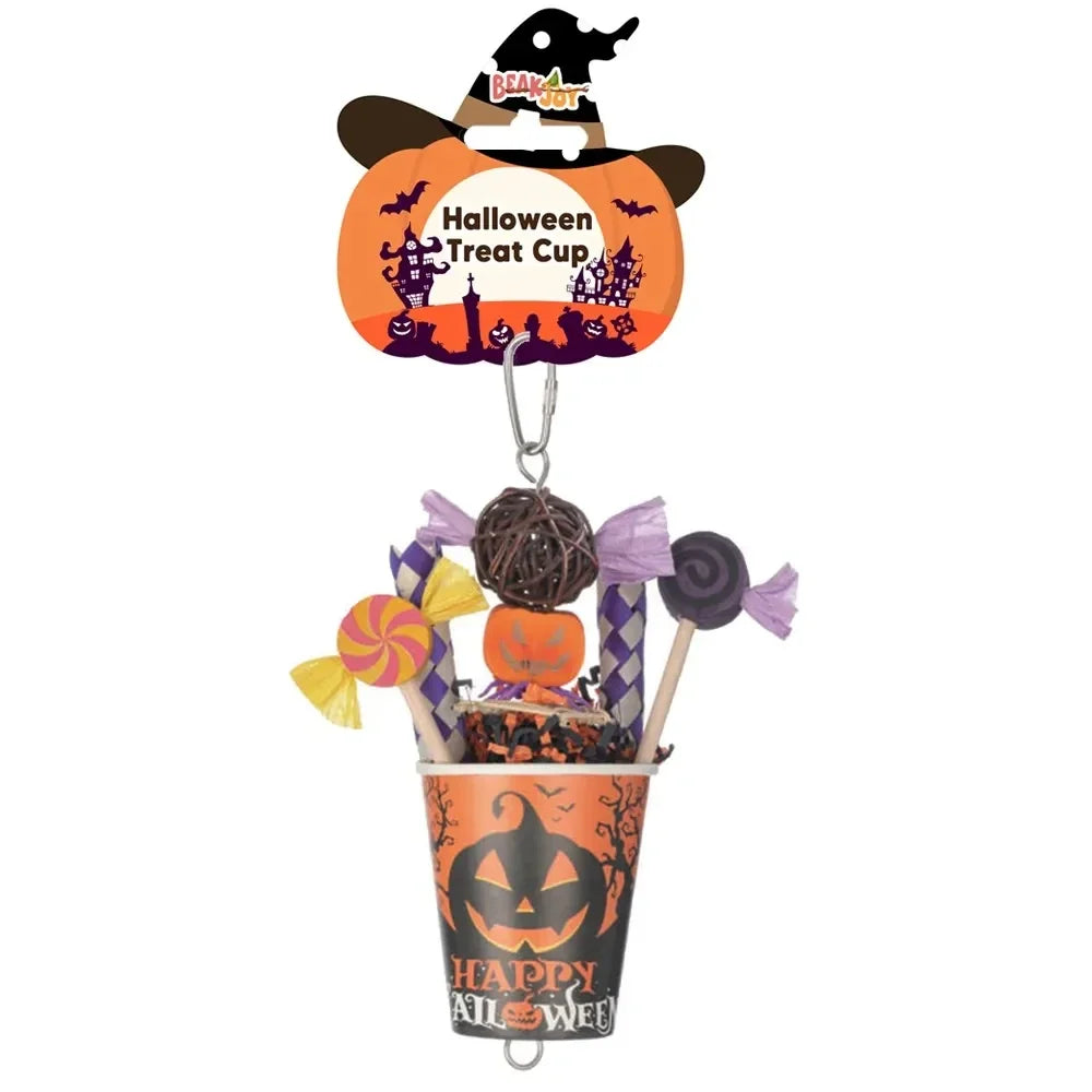 BEAK JOY HALLOWEEN TREAT CUP Bird Toy