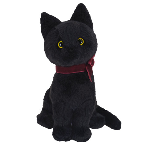 JOLLY STUFFED TOY SITTING CAT BK