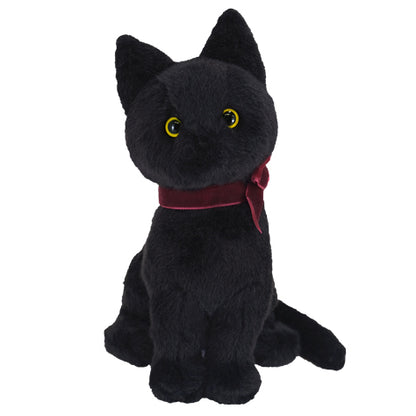 JOLLY STUFFED TOY SITTING CAT BK