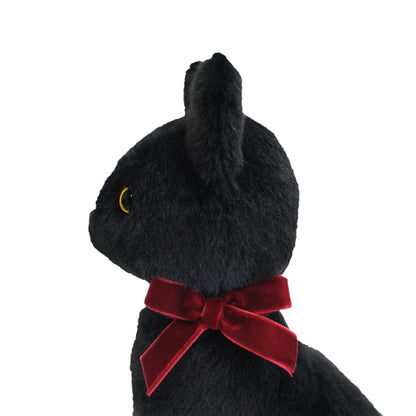 JOLLY STUFFED TOY SITTING CAT BK