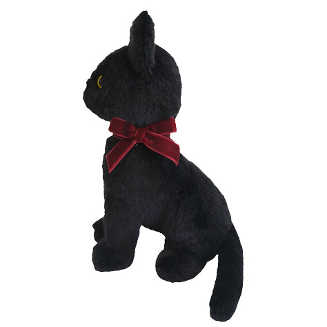 JOLLY STUFFED TOY SITTING CAT BK