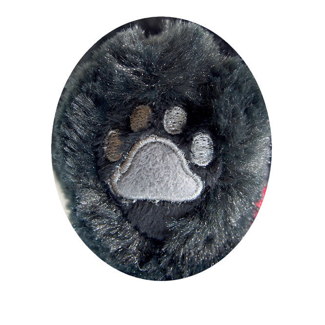 LYING CAT STUFFED TOY M BLACK CAT