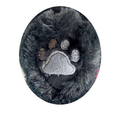 LYING CAT STUFFED TOY M BLACK CAT