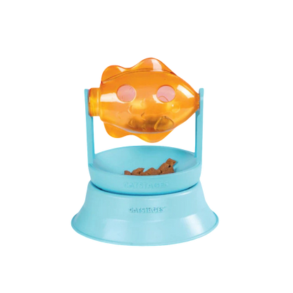 Catstages 2in1 Topper Spin Fish Bowl Treat Dispensing Cat Toy