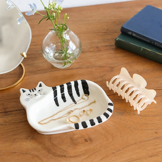 Sceneryvase Motif Dish - Cat