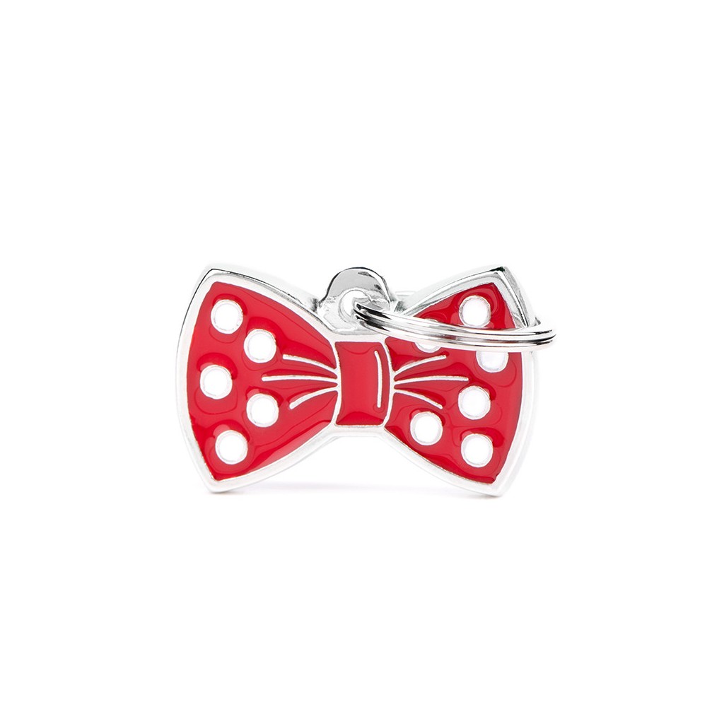 My Family Charm Red Bow