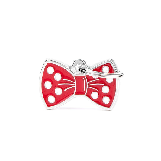 My Family Charm Red Bow