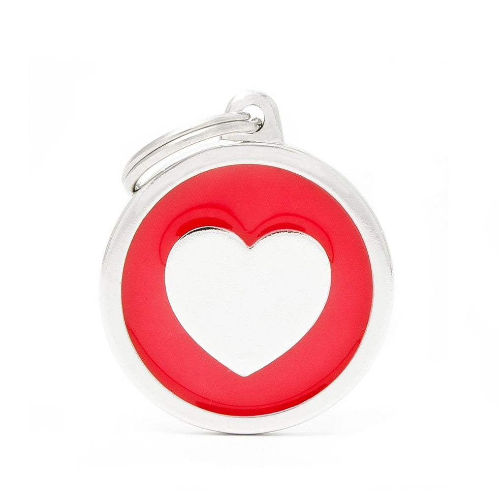 My Family Classic Heart ID Tag
