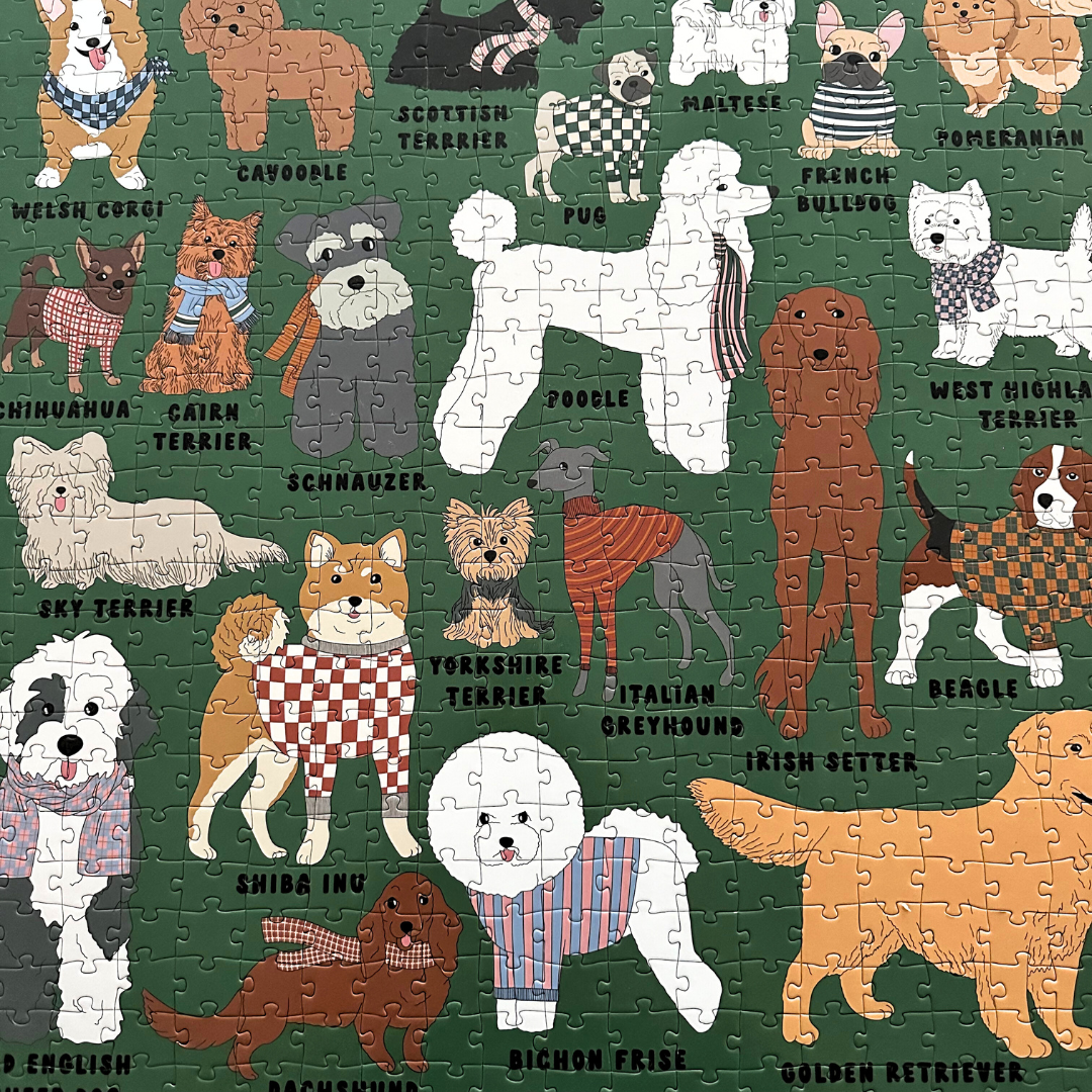 Dapper Dogs: 500 Piece Puzzle