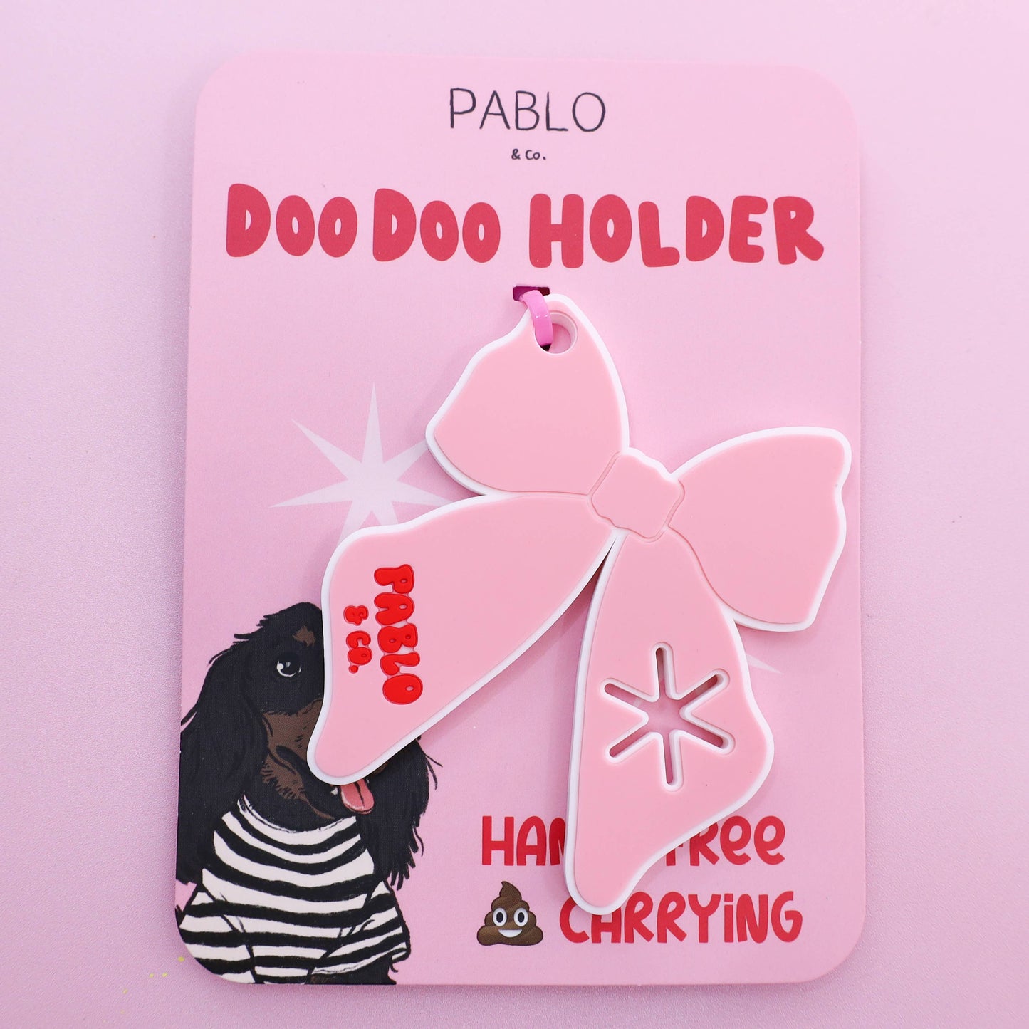 Pink Bow: Doo Doo Holder