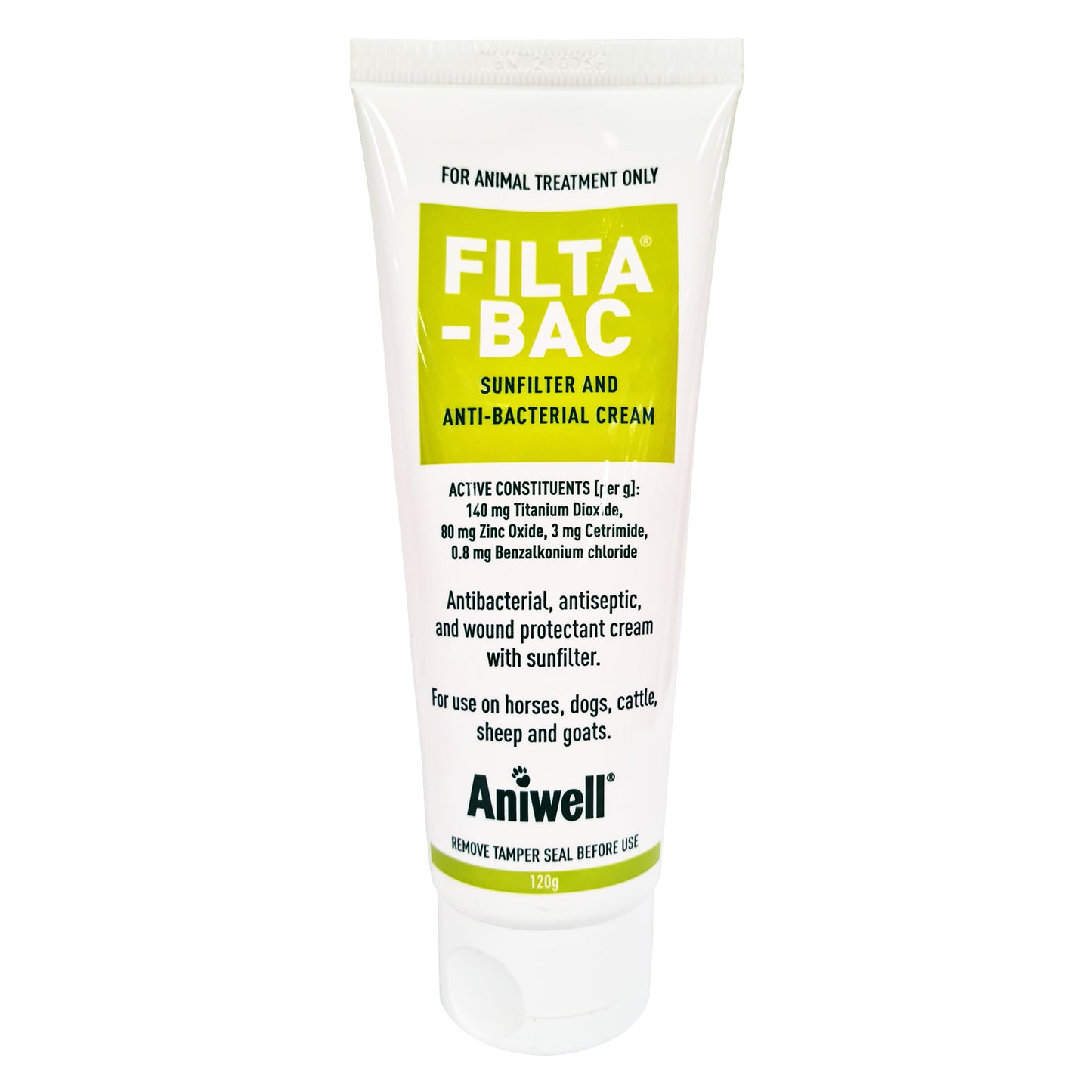 CEVA FILTA BAC TUBE Animal Sunscreen 120G