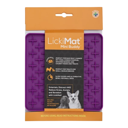 LICKIMAT DOG MINI BUDDY Purple 15x15cm